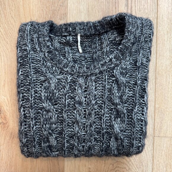 Vintage IRO Paris Mohair Wool Blend Sweater Made in Italy – Heathered Black Grey - Picture 7 of 11